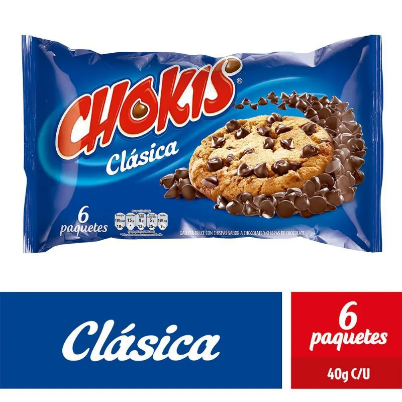 GALLETA CHISPAS CHOKIS 240 gr