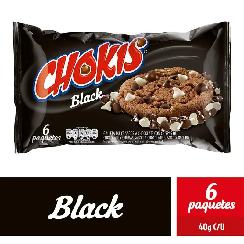 GALLETA BLACK CHISPAS CHOKIS 240 gr