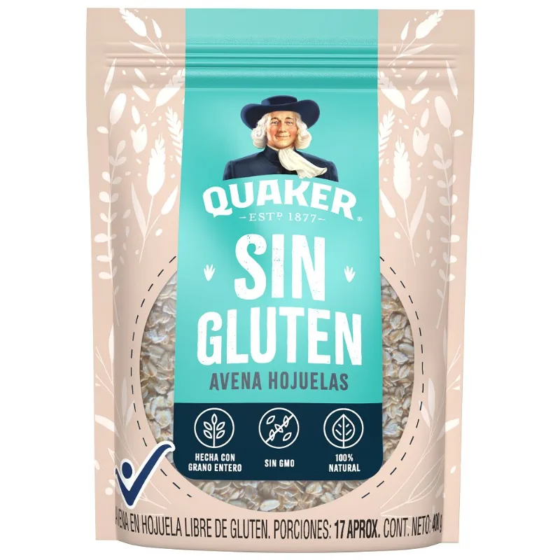 Avena Hojuela Sin Gluten QUAKER 400 gr