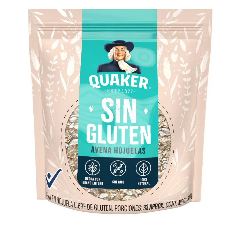 Avena Hojuela Sin Gluten QUAKER 800 gr