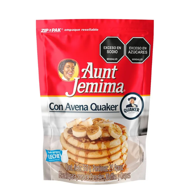 Mezcla para pancakes AUNT JEMIMA avena quaker (550 gr)