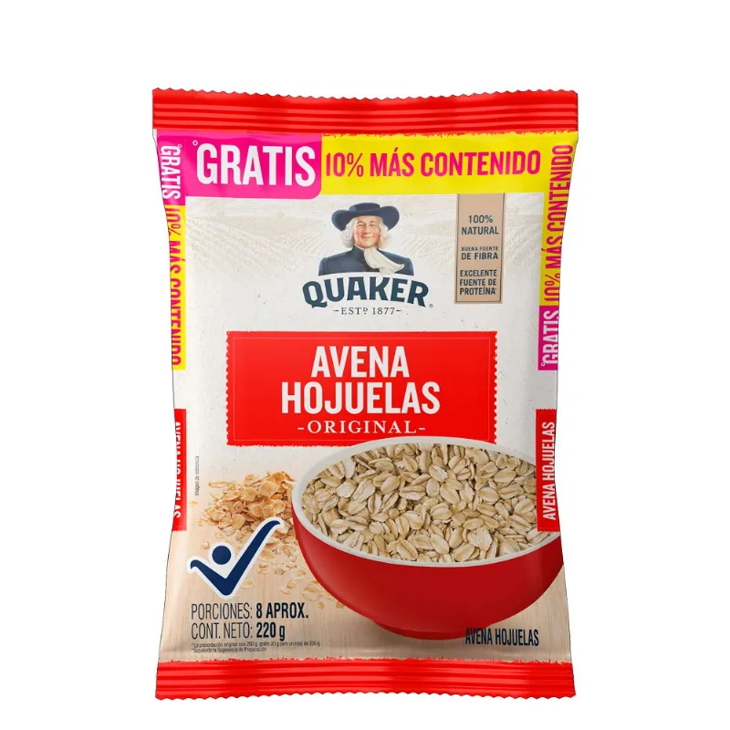 Avena Quaker Hojuela Extracont QUAKER 198 gr