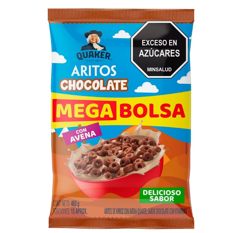 Cereal QUAKER aritos chocolate (460 gr)