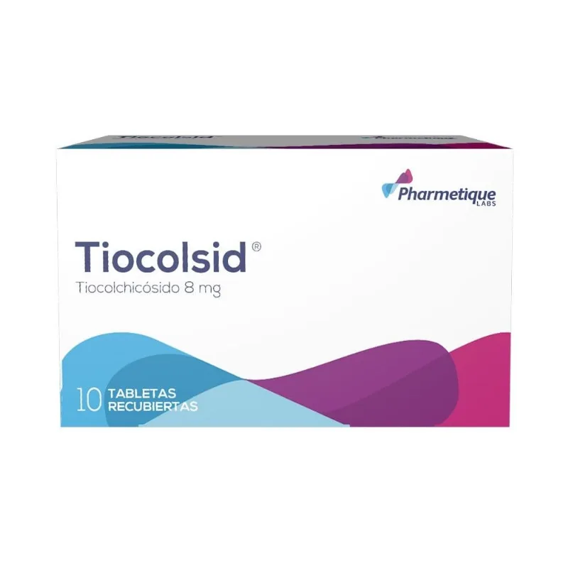 Tiocolsid Forte 8 Mg Caja con 10 Tabletas Recubiertas