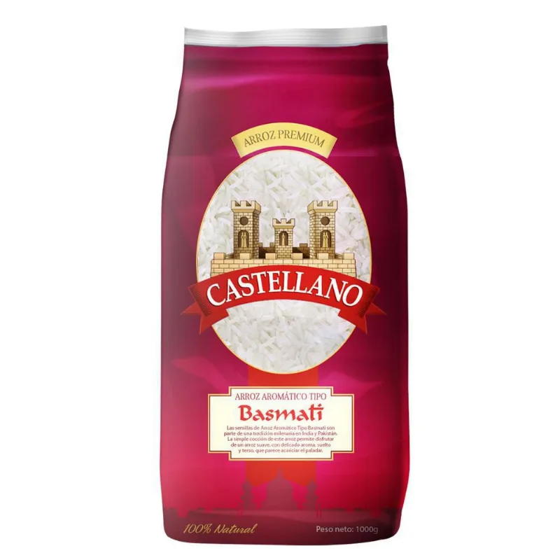 Arroz Basmati CASTELLANO 1000 gr Arroz Basmati 1000 gr
