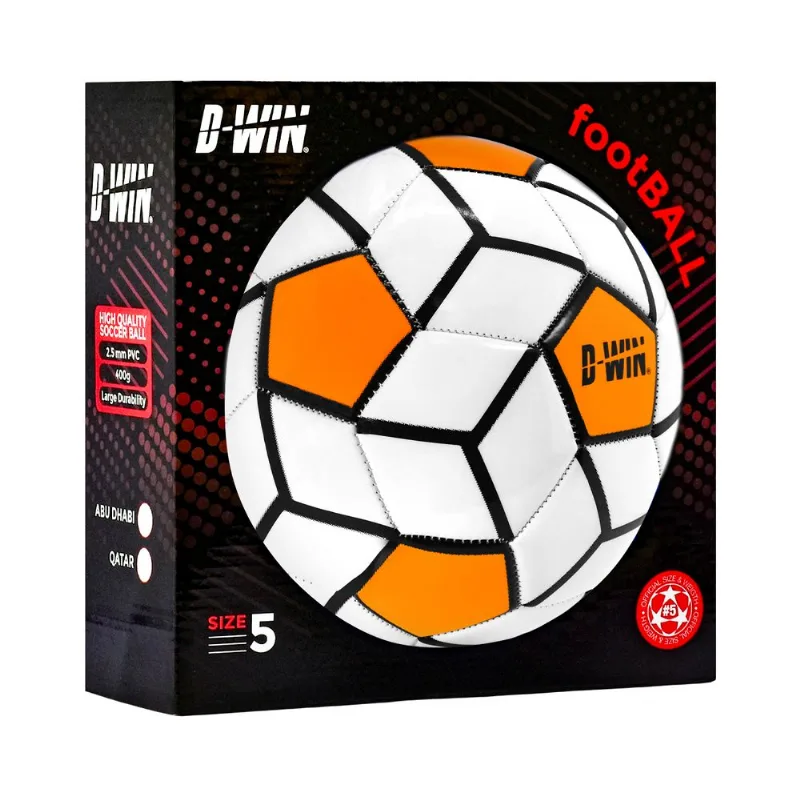 Balón de Fútbol N5 D-WIN Champion Game Naranja con Caja