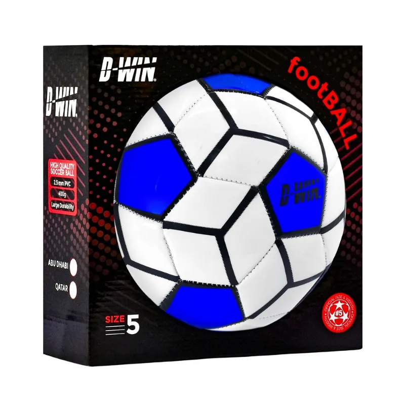 Balón de Fútbol N5 D-WIN Champion Game Azul con Caja