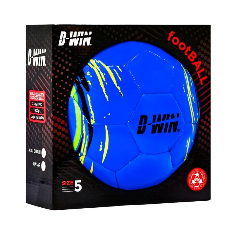 Balón de Fútbol N5 D-WIN Champion Game Azul Blue con Caja