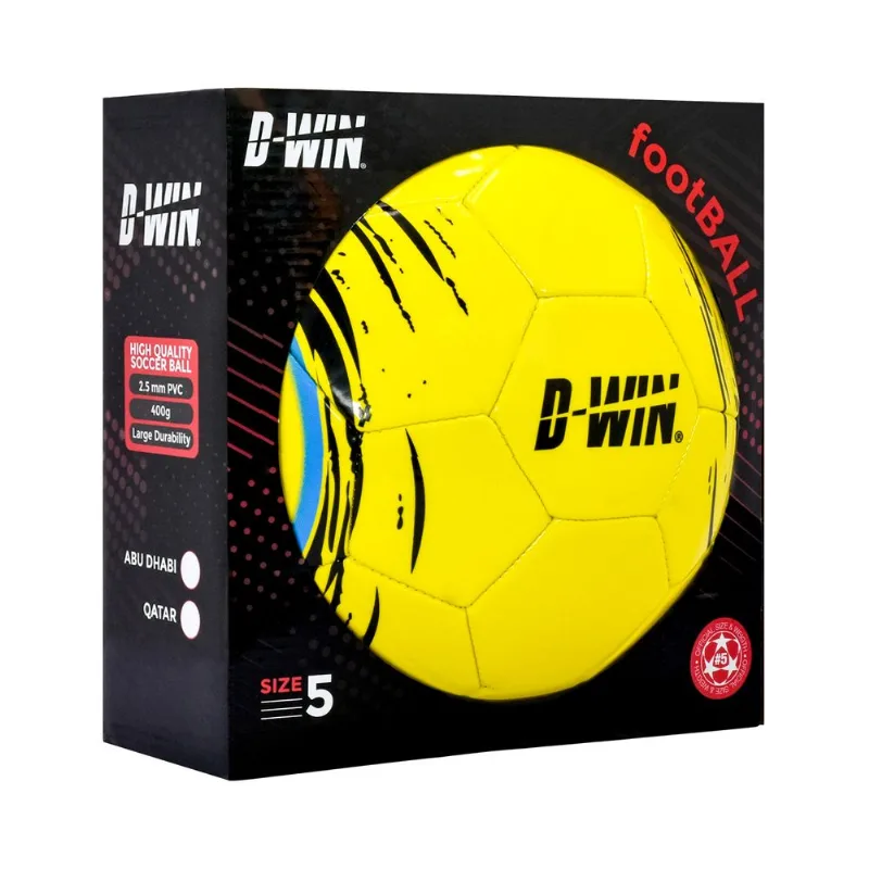 Balón de Fútbol N5 D-WIN Champion Game Azul Verde con Caja
