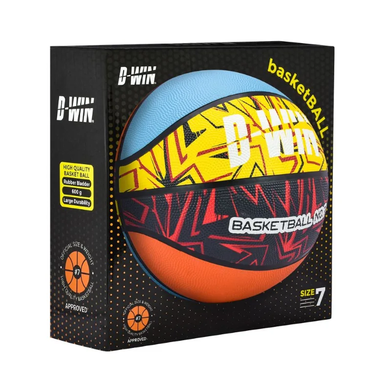 Balón de Basketball N7 D-WIN Champion Game Colores con Caja