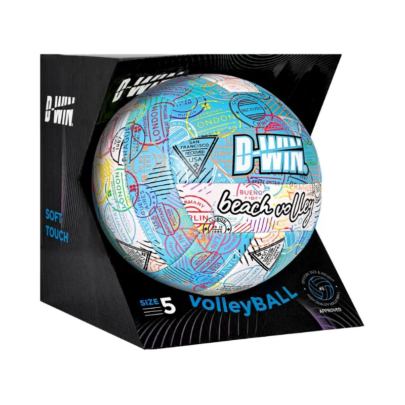 Balón de Volleyball N5 D-WIN Champion Game Azul con Caja
