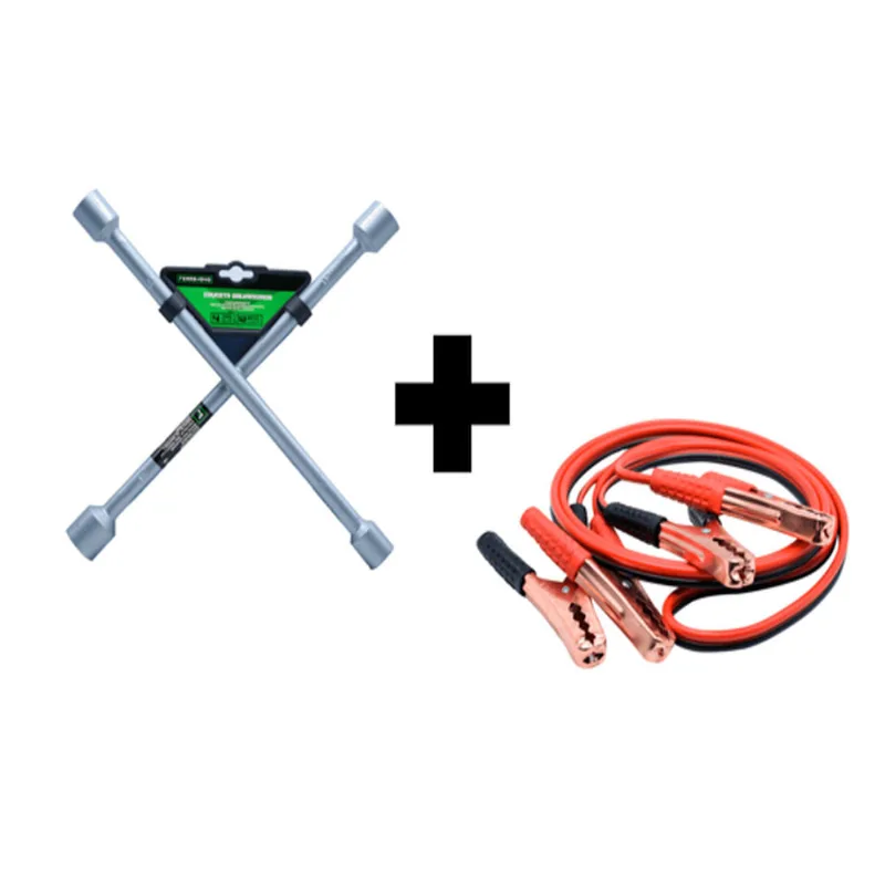 Cruceta galvanizada + Cable de iniciar calibre 8/120a
