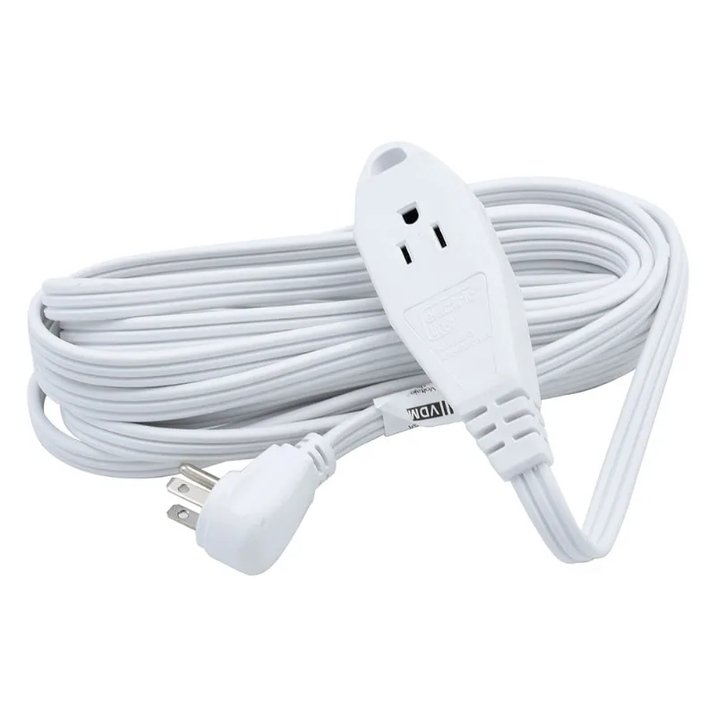 Extensión eléctrica 15A blanco 5 m