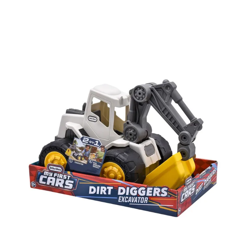 Carro Dirt Diggers 2 en 1 Excavator Excavadora y Pala de Mano