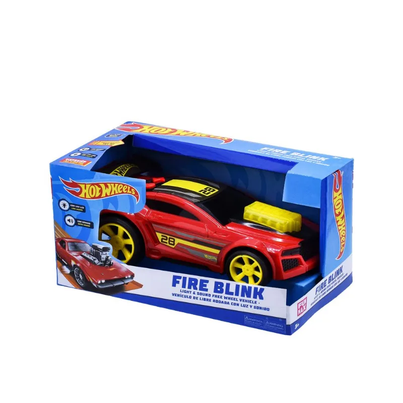 Vehículo Hot Wheels Free Wheels Rojo con Luces y Música