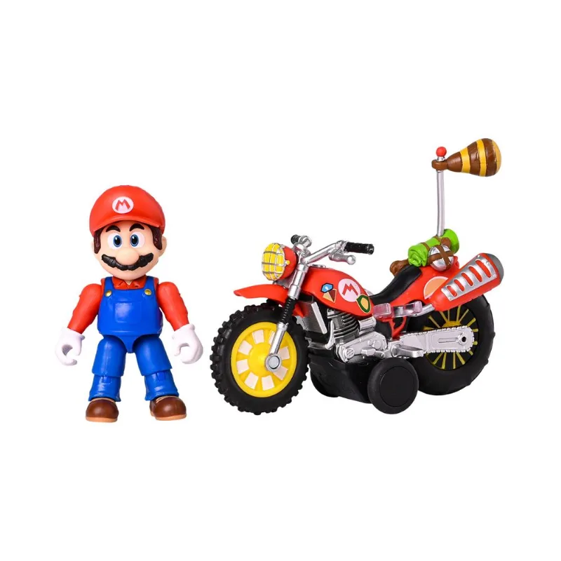 Figura Mario Bros Mario con Moto