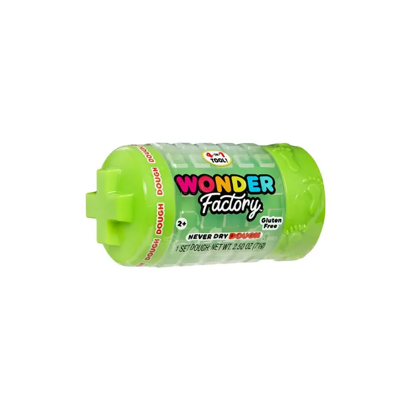 Wonder Factory Masa Moldeable Clásica Verde Libre de Gluten para Juego Creativo