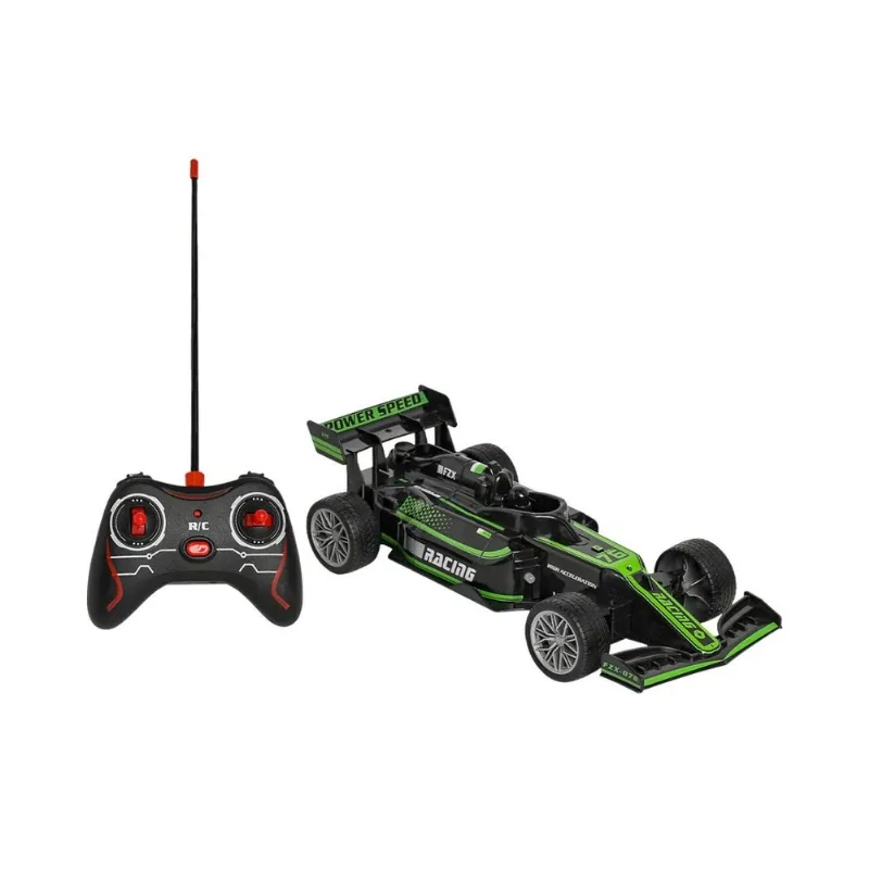 Carro Control Remoto Fury con Función de Humo Verde Toy Logic