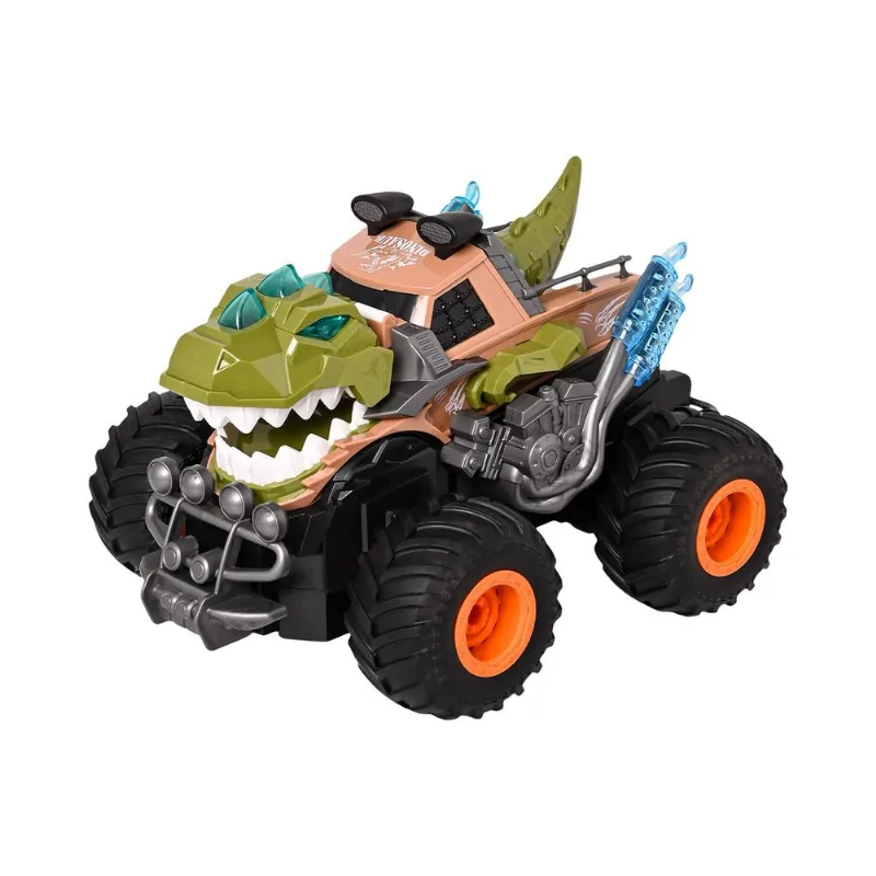 Fast Road Dino Fury Monster Truck a Control Remoto con Humo Luces y Sonido Fast Road Monster Truck a Control Remoto Dino Fury con Humo Luces y Sonido