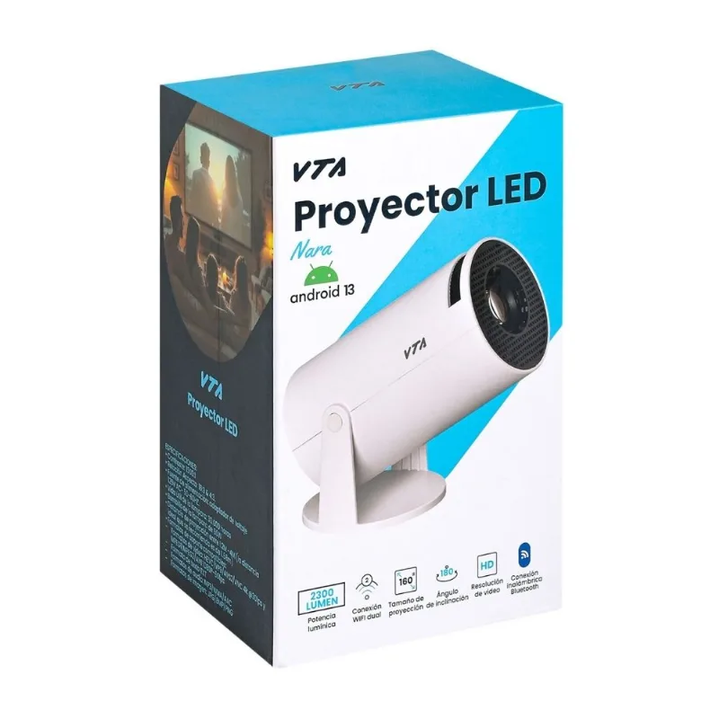 Combo Mundial: Proyector Nara 2300Lm + Telon Portátil
