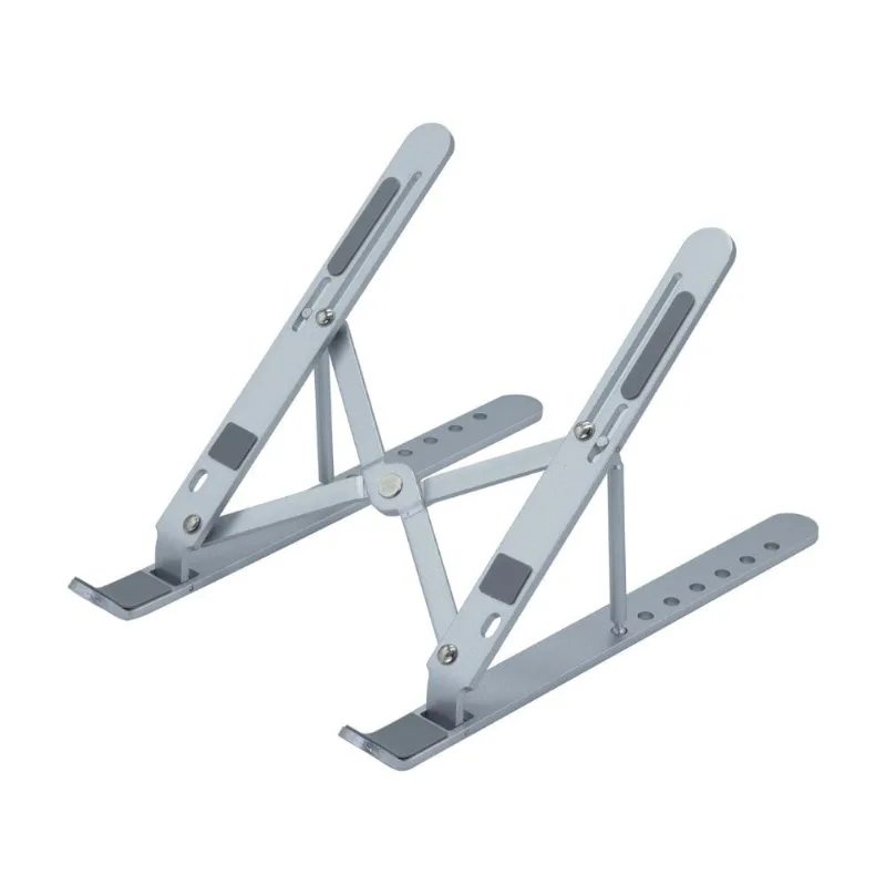 Base Metálica Retráctil para Laptop y Estuche de Carga