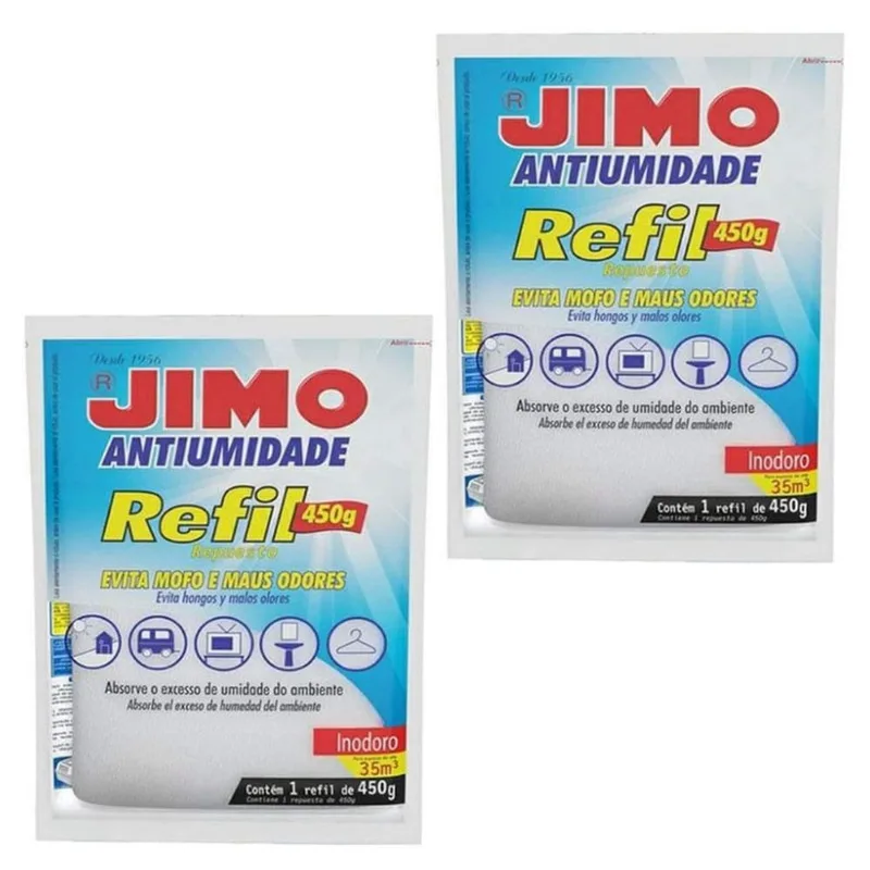 Combo 02Un Jimo Antiumidade Refil 450G