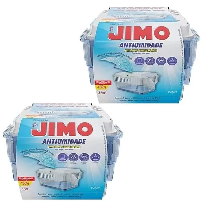 Combo 02Un Jimo Antiumidade Suporte + Refil 450G
