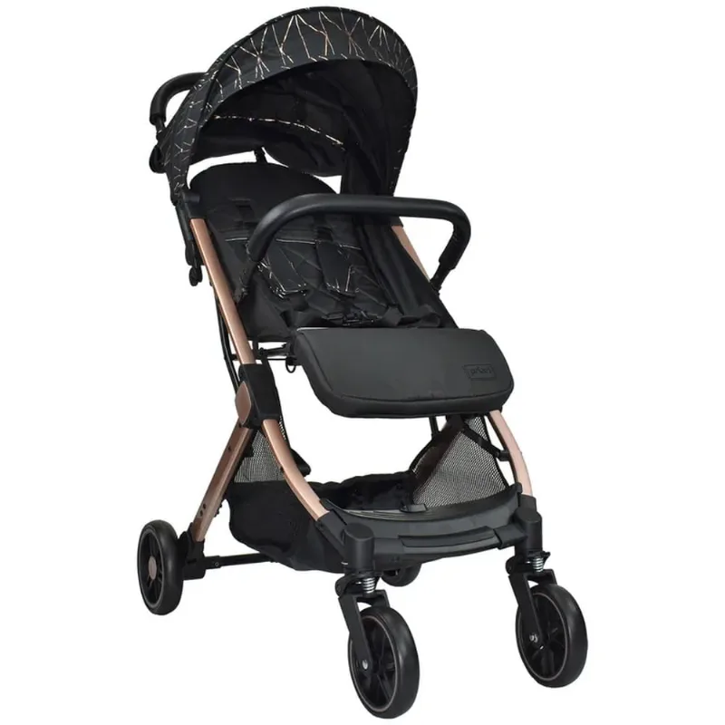 Coche Maleta Compacto Para Bebe Priori Argus Negro Dorado Negro