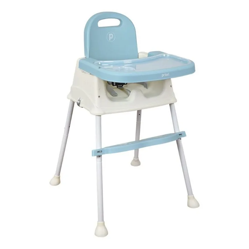 Silla de Comer Para Bebé 3 en 1 Booster Priori Navy Azul Azul