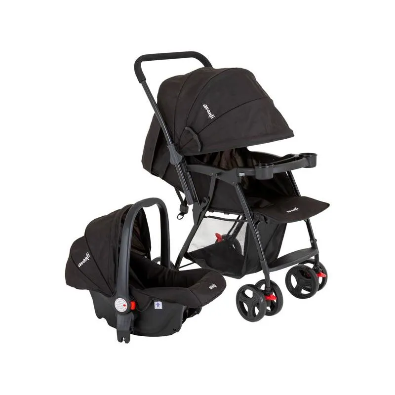 Carrinho de Bebê Reversível com Bebê Conforto Avanti Travel System Owen 6 Rodas 15kg