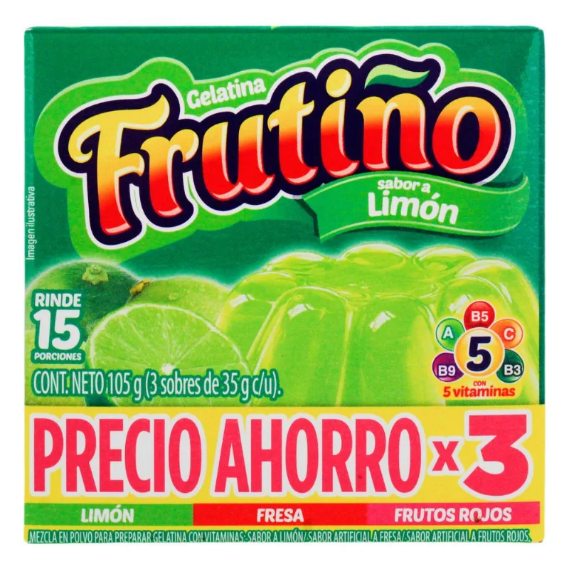 Gelat 3PK LimFreFru FRUTINO 105 gr