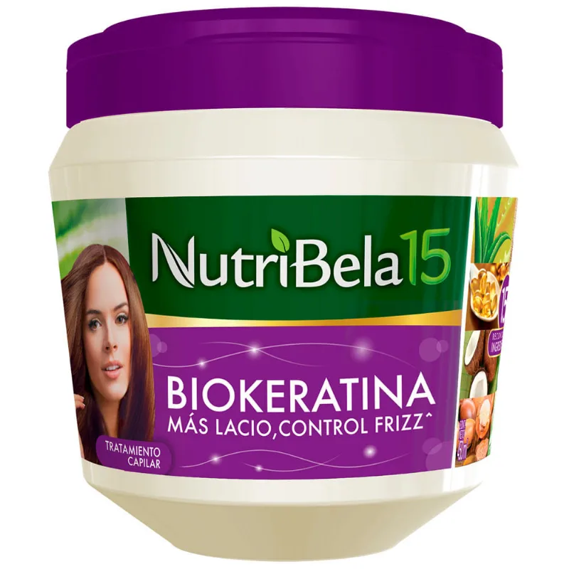 Crema de Tratamiento NUTRIBELA Biokeratina Frasco 450ml