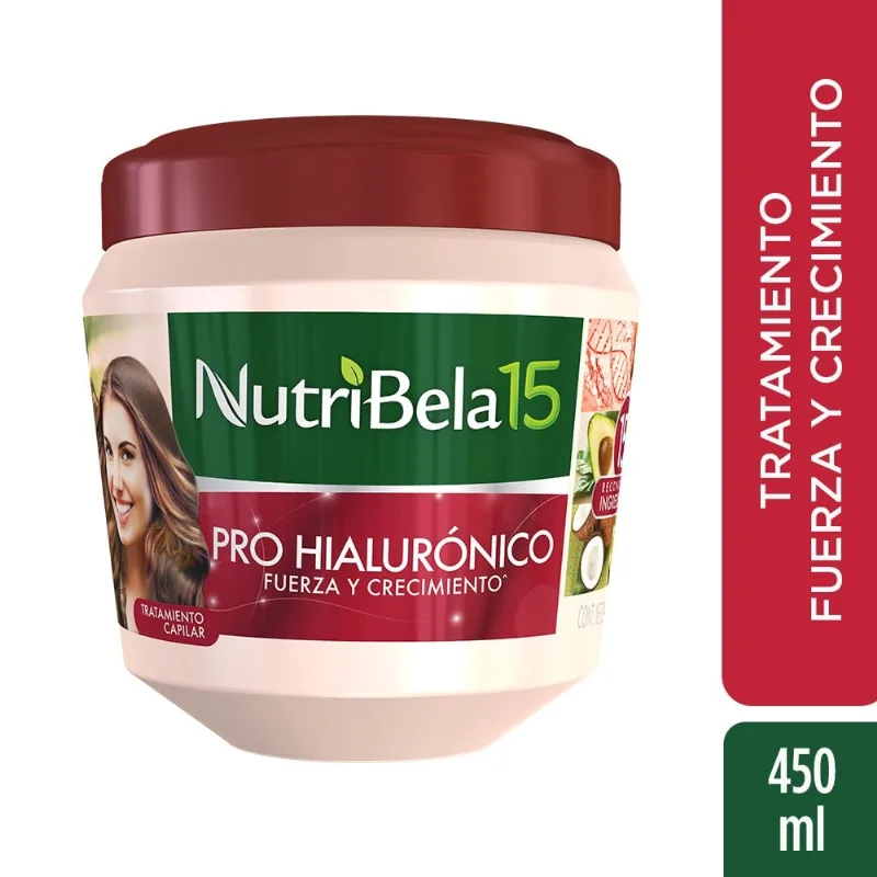 Tratamiento Capilar Nutribela Pro Hialurónico Fuerza y Crecimiento 450 Ml