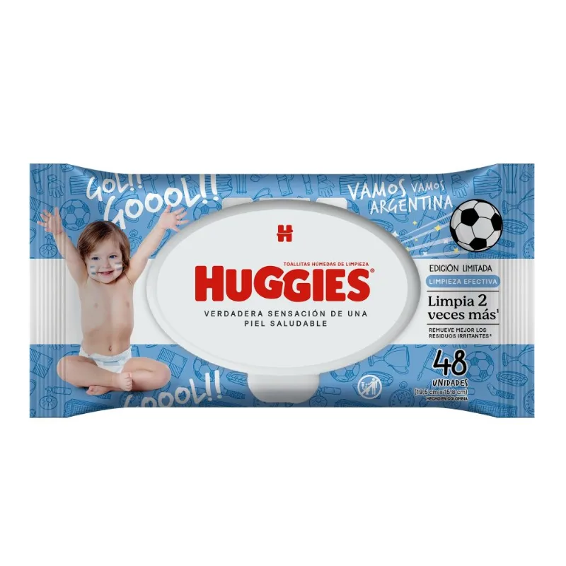 Toallas Humedas Huggies Mundial x 48 un