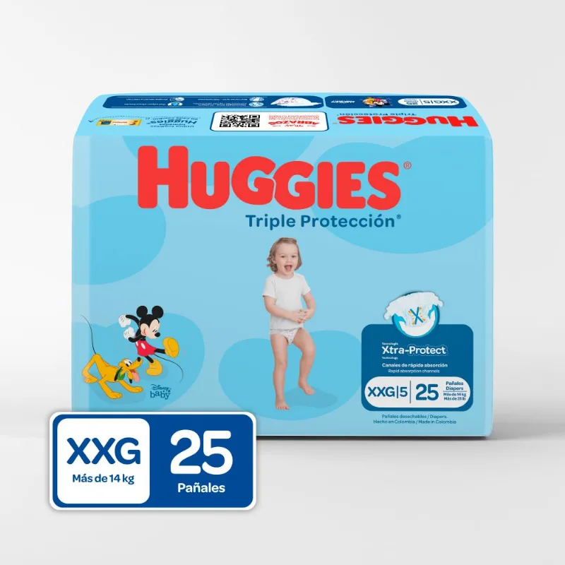 Pañales Desechables Tripla XXG HUGGIES 25 und