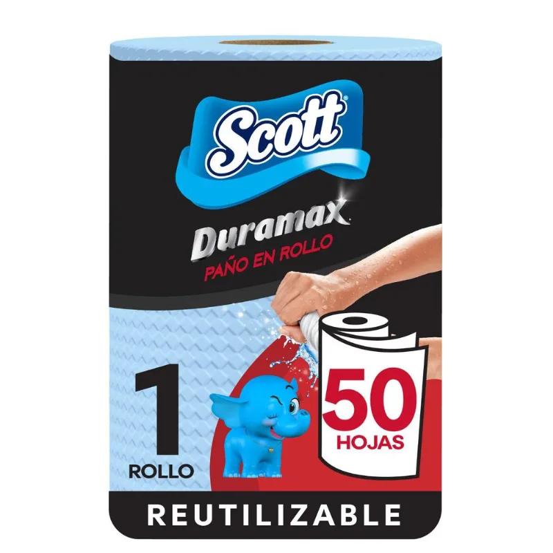 Toalla de Papel Reutilizable Scott Duramax Azul 1 Rollo 50 un.