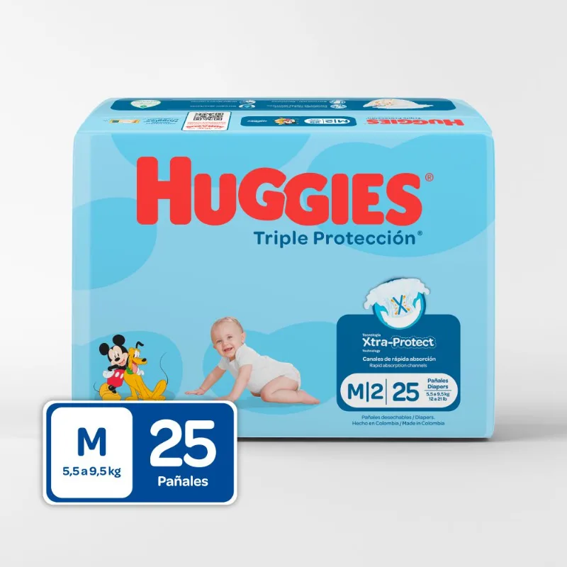 Panales Desechables Prot M HUGGIES 25 und