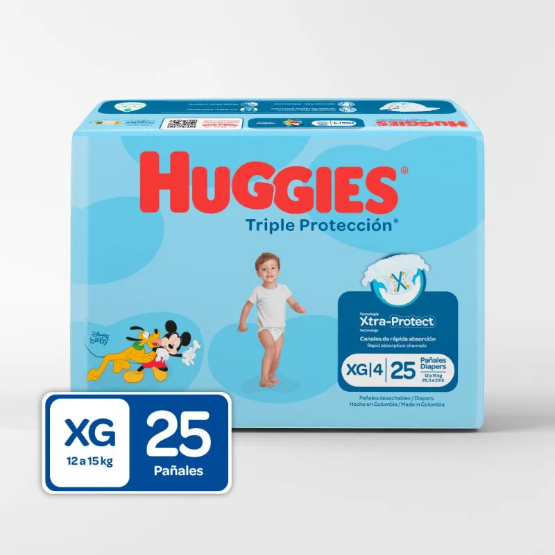 Pañales Desechables Tripla XL HUGGIES 25 und