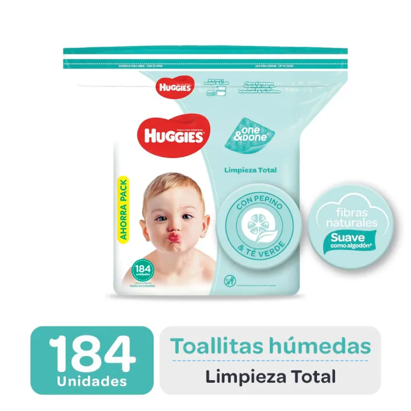 Toallas Húmedas Huggies One&done 184 U