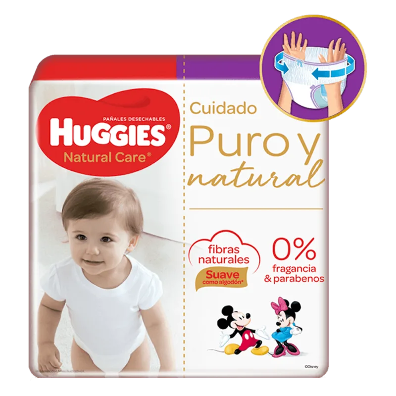 Pañal Huggies Natural Care Pant|XG|58 Unidades