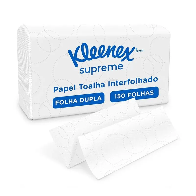 Papel Toalha Interfolha Kleenex Supreme Pct c/ 150fl