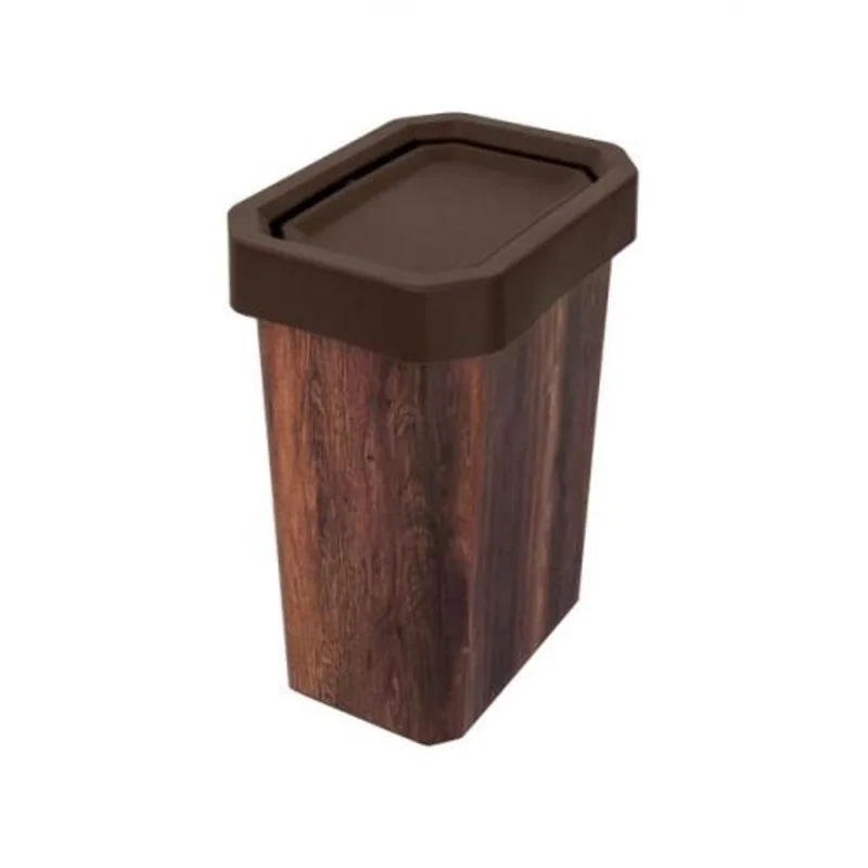 Caneca/Papelera Estrabins Vaiven 10L Cafe-Iml Madera