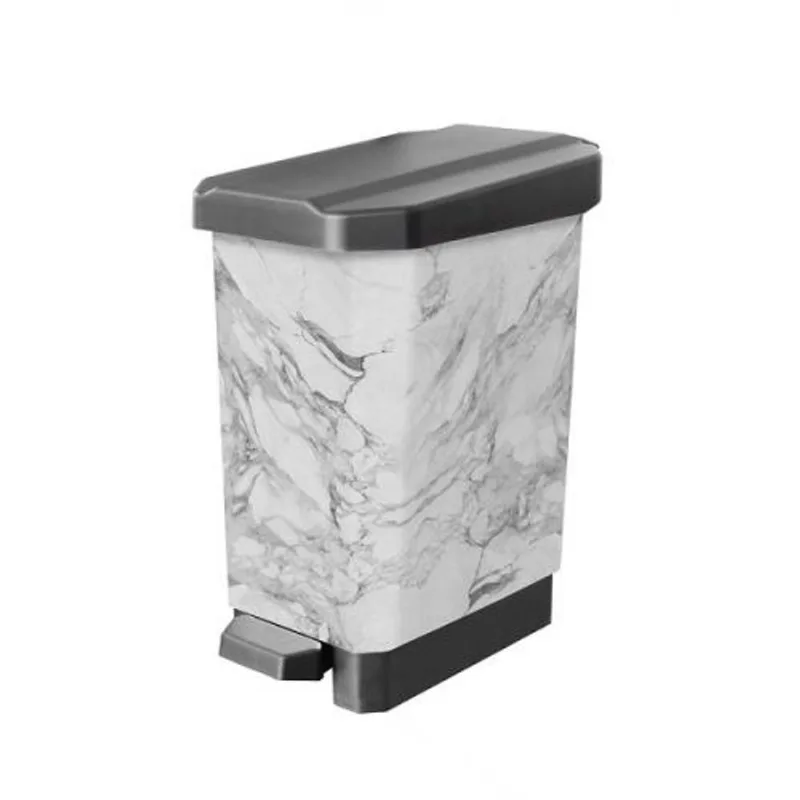 Caneca Estrabins Pedal 10L gris-Iml Marmol