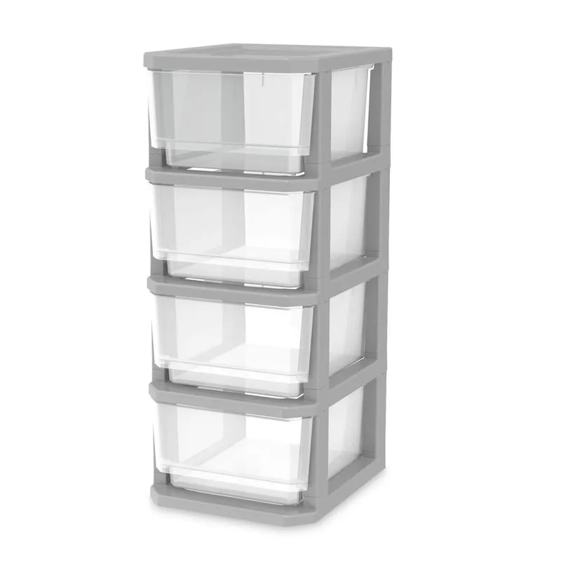 Large drawer x4 mr Large drawer x4 gray-transparent drawers