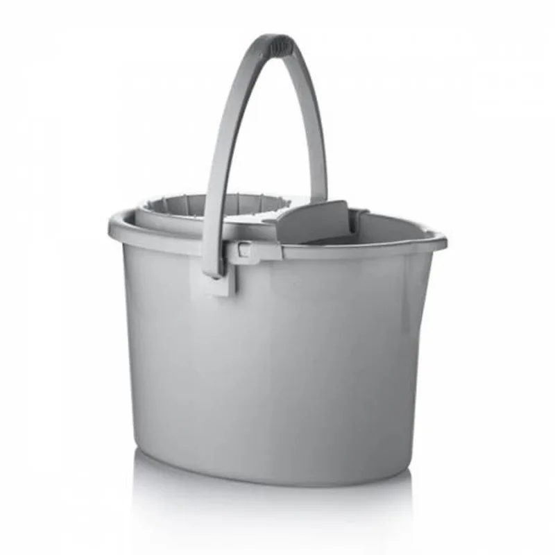 Balde Con Escurridor 12L gris Ecológico