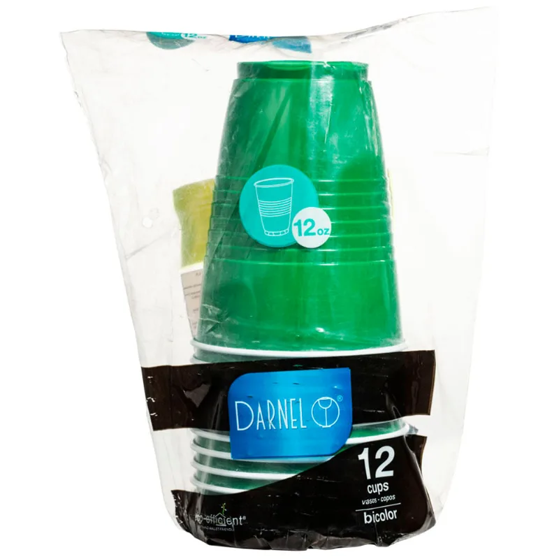 Vaso DARNEL Verde Vivo 12 Oz Paquete 12un