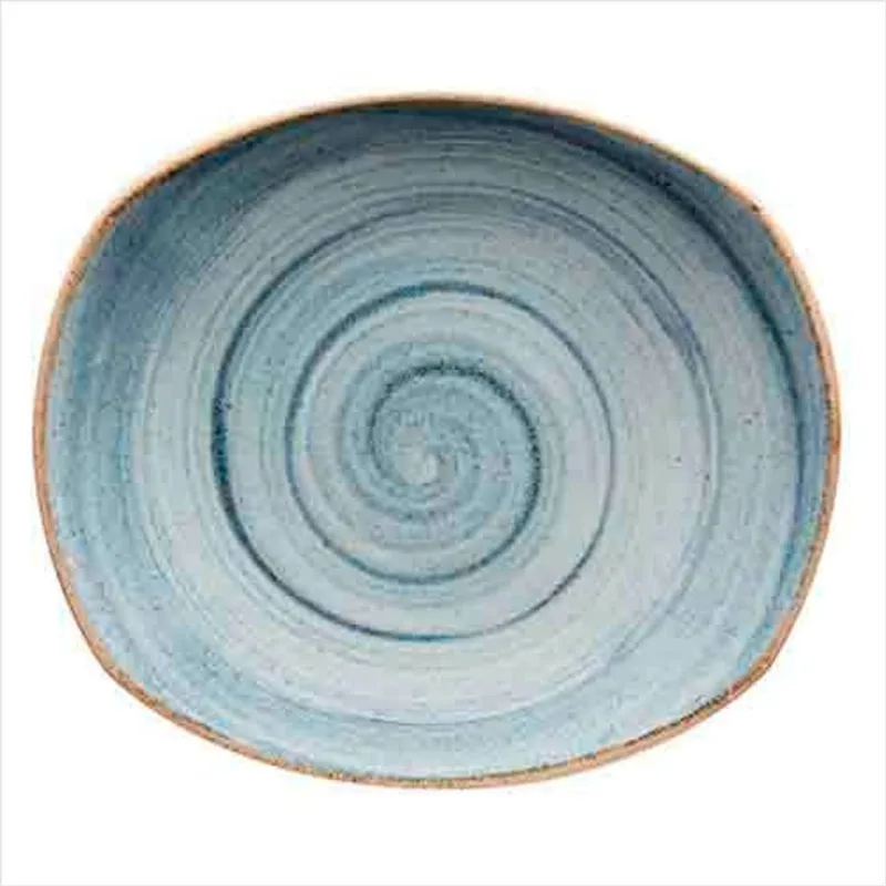 Prato Raso Retangular - Artisan Azul - Corona