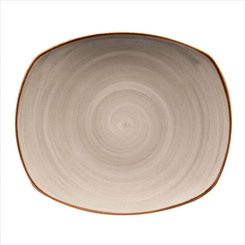 Prato Raso Retangular- Artisan Gris - Corona