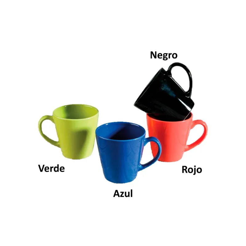 Jarro mug cónico esmaltado 300 cc (Modelos Surtidos)