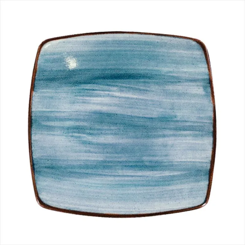 Prato Quadrado 27,5cm Raso Artisan Azul Corona